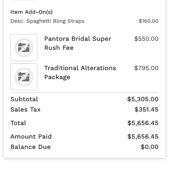 Pantora Jaleesa Elegant White Wedding Dress with Train Pre Owned - Picture 6 of 6